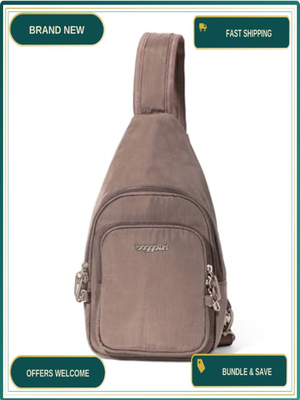 Anti-Theft Daytripper Sling Crossbody Bag Water-Repellent RFID Locking